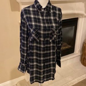 BB Dakota long plaid shirt